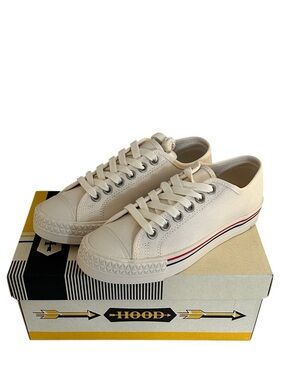 Hood Mitchell & Ness Men's Rocket 66 LC Off White Classic Sneakers Size 9.5 New!